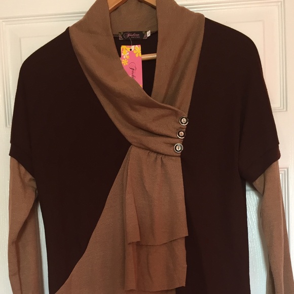 ✨NWT✨Brown&Tan Mini Dress - Picture 3 of 7